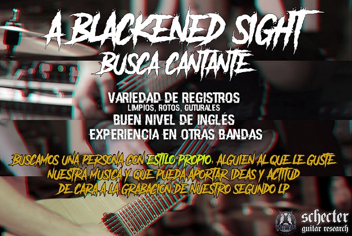A Blackened Sight buscan cantante